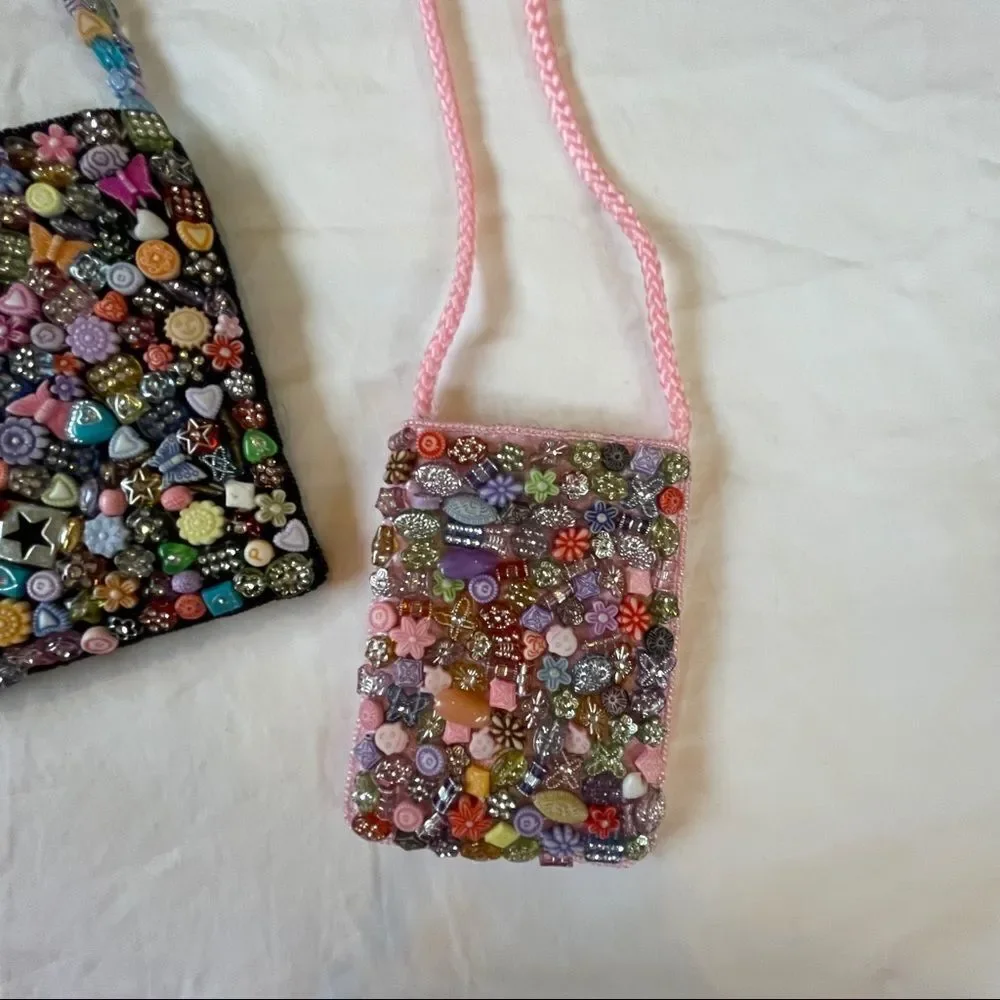 Beaded Shoulder Bag and Kids Crossbody bundle